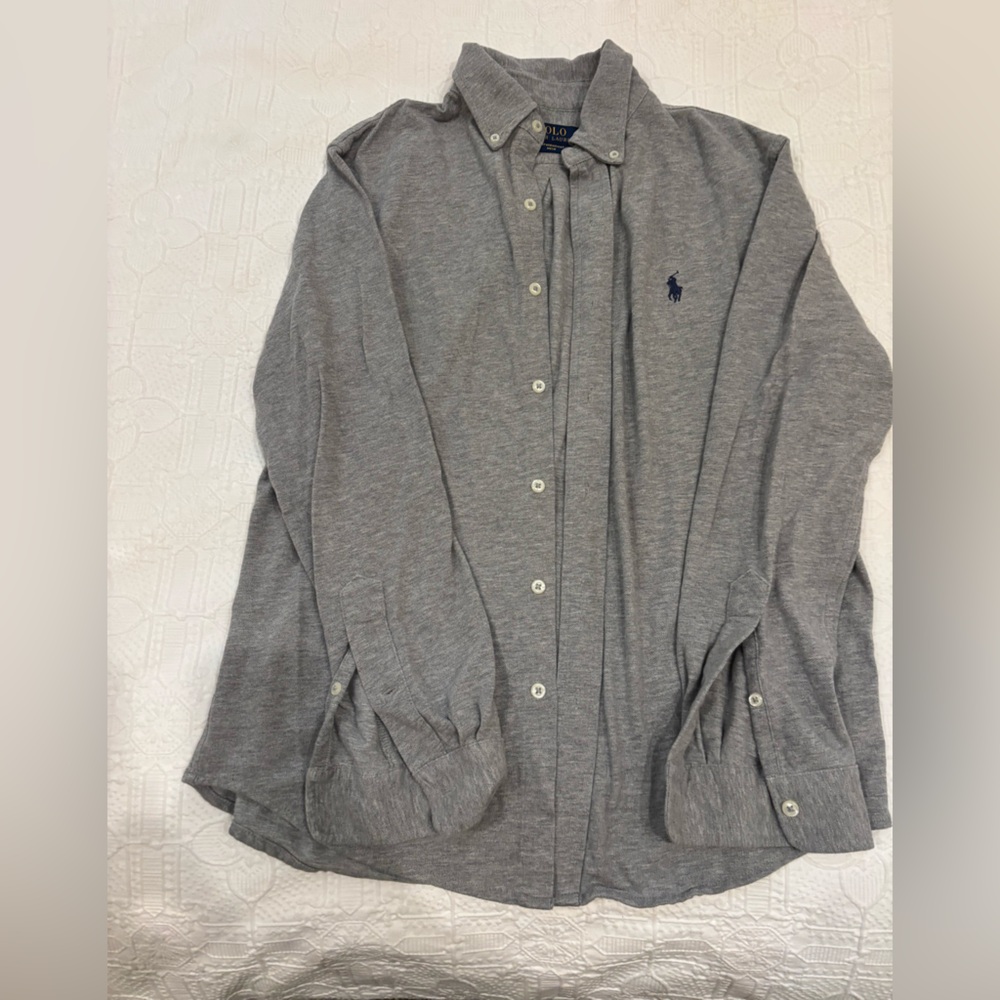 Men’s Lightweight Mesh Ralph Lauren Polo Button Down